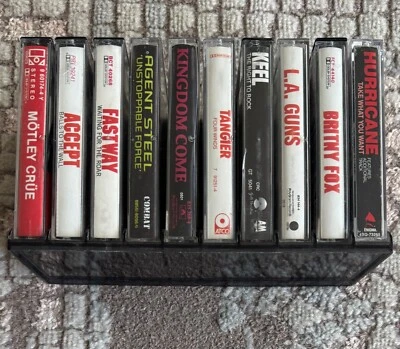 Lot of 10 Heavy Metal Cassette Tapes Foto 1 de 3