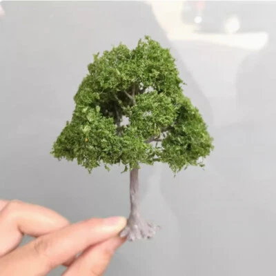 2PC 10-15cm HO/OO Table Scale Miniatures Trees DIY Garden Landscape Plants Sand - Image 1 of 2