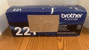 GENUINE BROTHER TN-221BK Black Toner Cartridge HL-3140CW 3150CDN NEW OEM BH365 - Picture 1 of 8