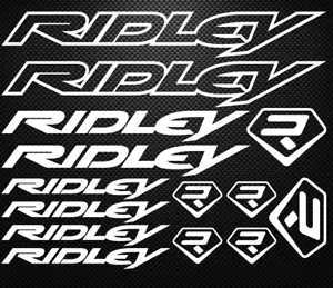 KIT 14 ADESIVI RIDLEY PRESPAZIATI VINILE PER RESTOMOD STICKERS BIKE BDC MTB - Picture 1 of 1
