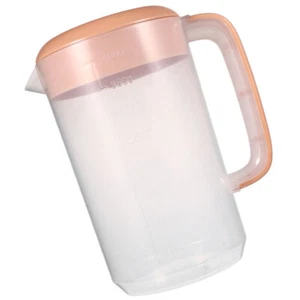 Plastic Cold Water Bottle Pitchers for Drinks Juice with Lids Fridge - Picture 1 of 12