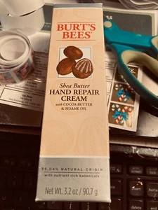 Burt's Bees Shea Butter Hand Repair Cream w/ Cocoa Butter & Sesame oil, 3.2 Oz - Picture 1 of 2