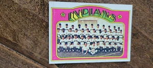 1972 Topps en blanco tarjeta de prueba trasera Cleveland Indians Guardians tarjeta de equipo # 547 - Imagen 1 de 1