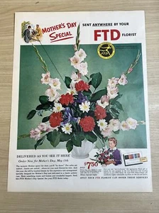 FTD Florist Muttertag besondere Blumen 1962 Vintage Print Anzeige Life Magazin - Bild 1 von 1