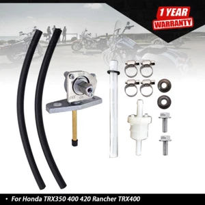 For Honda TRX350 400 420 Rancher TRX400 Fuel Tank Petcock Valve With fuel filter - Imagen 1 de 9