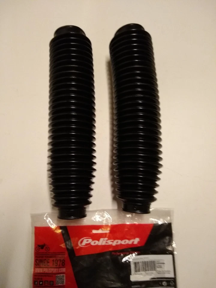 Soufflets de fourche noirs HONDA 650 DOMINATOR / XL600V TRANSALP - Photo 1/3
