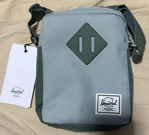 The Herschel Heritage Crossbody Bag Dark Forest Green Small NWT - Picture 1 of 8