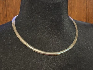 Gargantilla/collar vintage Milor Italia Sterling Omega 19 gramos - Imagen 1 de 7
