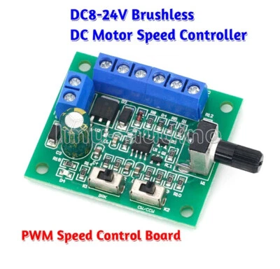 DC8-24V Brushless DC Motor Speed Controller PWM speed control board With Drive - Bild 1 von 4