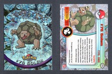 1999 Pokemon TV Animation Series 1 Rainbow Foil #76 Golem B01 048