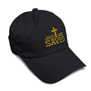 Soft Women Baseball Cap Jesus Christ Saves Embroidery Religions Dad Hats for Men - Picture 1 of 55