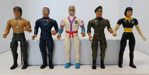 1985 Anabasis RAMBO Action Figure Lot TRAUTMAN WHITE NINJA WARHAWK K.A.T. Coleco Cover