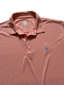 Johnnie O Mens size XL Golf Polo Salmon w/ Blue Logo Arroyo Golf Club Las Vegas - Picture 1 of 7