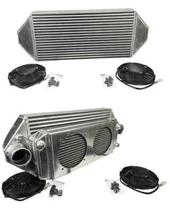 Backdoor Front Mount Intercooler Dual 3" Tucked Full Size Radiator Combo 16AN - Foto 1 di 14