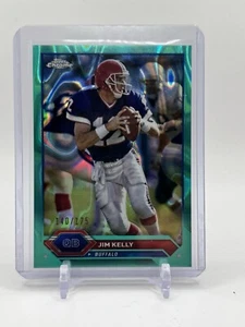 2024 Topps Composite Football Jim Kelly Topps Chrome Aqua Lava Refractor /175 - Picture 1 of 2