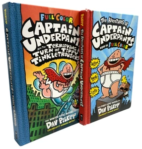 Captain Underpants Book Set Tippy Tinkletrousers by Dav Pinkeye LIKE NEW - Picture 1 of 6