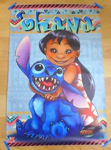 Ohana ~ Lilo & Stich - Children's Canvas Poster 18H X 12W ~ Anime Poster New - Picture 1 of 1
