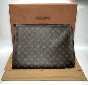 Authenitc Louis Vuitton Poche Documents Monogram Canvas - Picture 1 of 14