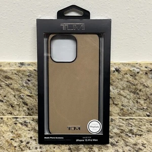 TUMI iPhone 15 Pro Max - Slim Tactical Case MagSafe - Taupe - Brand New - Rare - Picture 1 of 3