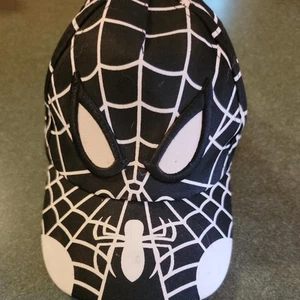 Rare Marvel Ultimate Spiderman Eyes Hat/Cap Youth Adjustable Strapback Black - Picture 1 of 8