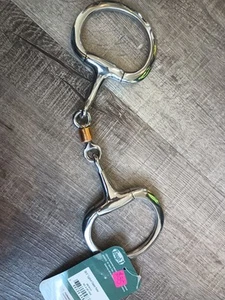 Stainless Steel SS eggbutt Copper Roller French Link 5" Snaffle Bit - Picture 1 of 2