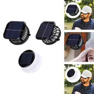 Solar Fan for Fishing Hat Compact Small USB Personal Fan for Outdoor Activities - Picture 1 of 14