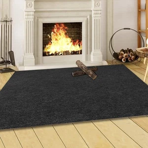 Fireproof Fireplace Hearth Rug Non Slip Protection Mat Flame Resistant Pad fo... - Picture 1 of 7