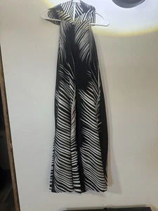 Jumpsuit Damen XS/S Chicme schwarz/weiß/hellbraun Zebrastreifen - Bild 1 von 5