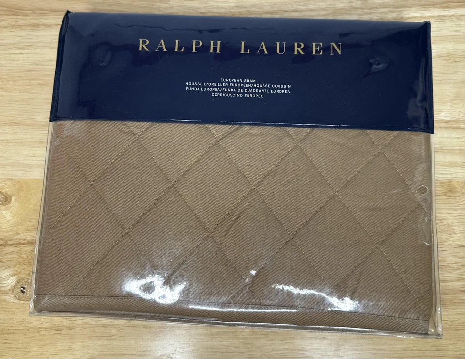 Ralph Lauren Euro Sham Mujer Cromwell Acolchado Ropa de Cama Ecuestre Almohada Nueva Foto 1 de 4