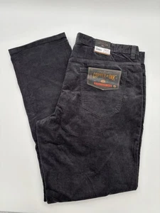 NWT Copper & Oak Stretch Corduroy Straight Leg Pants 36W x 32L Gray Forged Iron - Picture 1 of 3