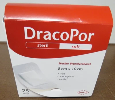 Dracopor Sterile Dressing 8x10 CM Sterile (21 Pieces) New Original Packaging - Image 1 of 4