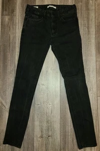 Herren Größe 30 Skinny Slim Fit schwarze Waschung Pacsun Skinniest Jeans gerades Bein cool - Bild 1 von 8