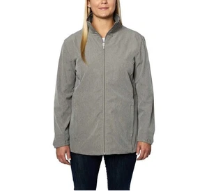 Hang Ten Women's Water Repellant Hybrid Jacket Gray UPF 50+ Size XXL - Picture 1 of 6