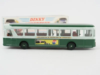 Dinky Toys F N° 889 Autobus Parigino Urbano Verde Pepsi Cola Dunlop In Scatola - Immagine 1 di 4