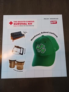 SELTENE Ladenfront Werbung 11,5" Schild Notre Dame Survival Kit - Bild 1 von 5