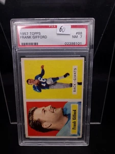 1957 Topps #88 Frank Gifford New York Giants PSA 7 - Imagen 1 de 2