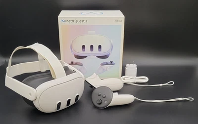 Meta Quest 3 128GB Standalone VR Virtual Reality Gaming Headset & Controllers* - Image 1 of 4