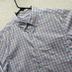 Vineyard Vines OTG Shirt Mens Small On The Go Brr Pink Tattersall Performance - Picture 1 of 13