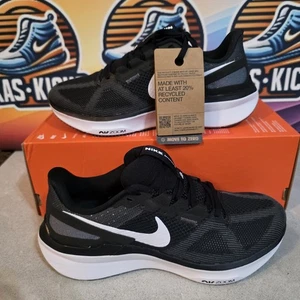 Nike Air Zoom Structure 25 Black Mens Trainers Size 5.5 UK Brand New Rrp £120 - Picture 1 of 12