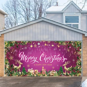 Christmas Garage Door Decorations, Large Xmas Garage Door Cover 16 x 7 Ft, In... - Bild 1 von 9
