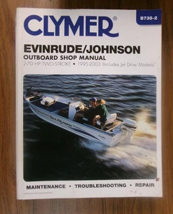 Clymer / Johnson & Evinrude Outboard Shop Manual, 1995-03, 2-70Hp, Part # B735-2 - Picture 1 of 7