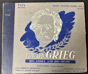 Master Series No. 8 by Edward Grieg, Box Set of 3 LP Record Albums, 78 RPM VOX - Picture 1 of 11