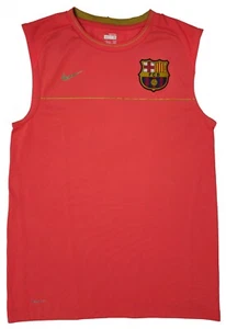 Nike FC Barcelona Ärmelloses Tank Top Herren Orange Stretch Activewear Oberteil Gr. S - Bild 1 von 5