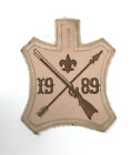PATCH BSA Boy Scouts 1989 douzième flèche mousquet annuelle marron