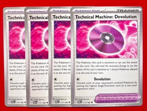 4x Technical Machine: Devolution 177/182 Pokémon TCG Paradox Rift NM Tool lot - Picture 1 of 1