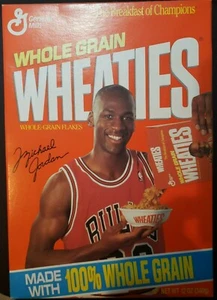1990 General Mills MICHAEL JORDAN Vollkornweizenbox EX 30 Y.O. 🙂 🙂 🙂  - Bild 1 von 2