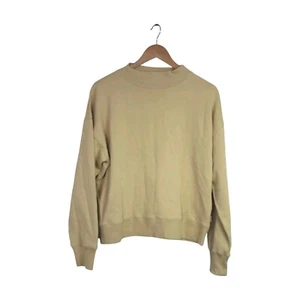 Organic Crew NWT Easy Sweater Size 2 or AU 12 Solid Butter Yellow RRP $159 - Foto 1 di 10