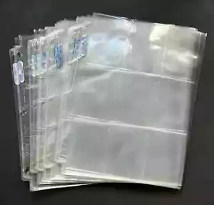 50 UltraPro 9-Pocket Album Pages - Fits 3 Ring Binders - Sports Cards, Gaming - Picture 1 of 1