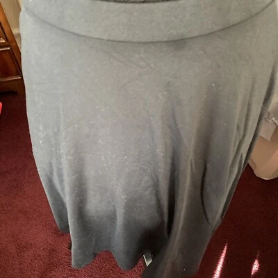 Adrienne Vittadini Black Knit Skirt, Size M, Pre-owned - Imagem 1 de 4