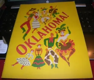 ORIGINAL 1953 SOUVENIR PROGRAM FOR THE BROADWAY PLAY: "OKLAHOMA" - Picture 1 of 4